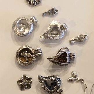locket style bead, silver clay classes, www.lrsilverjewellery.co.uk